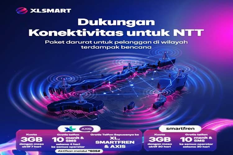 XLSMART Pulihkan Hampir Seluruh BTS Terdampak Gempa di Flores, NTT